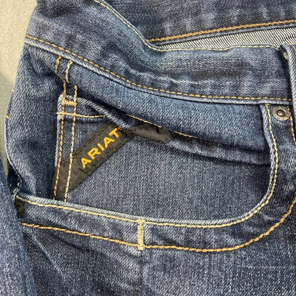 Ariat Rebar M4 Mens Jeans Relaxed Boot Cut Dark Wash 38x30